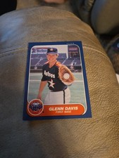 GLENN DAVIS 1986 Fleer Baseball Base #297 Houston Astros