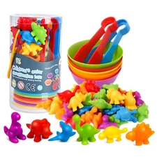 Counting Matching Game for Kids with Sorting Bowls | Montessori Educational