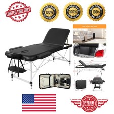 Versatile Aluminum Spa Bed - 3-Folding Design, Adjustable Backrest Included