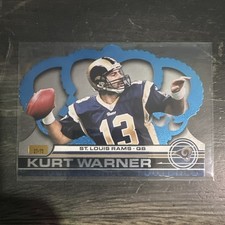 Pacific 2001 Crown Royale Kurt Warner Platinum Blue /75 NFL Football