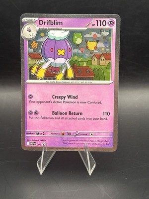 Pokémon TCG Drifblim 006 Mega Evolutions Black Star Promo Holo Card Cosmo