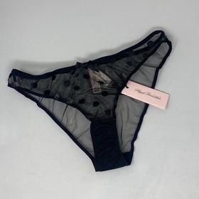 Agent Provocateur Camsen Black Polka Dot Brief AP2 Small NWT