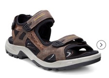 240 Ecco Offroad Yucatan Mens Sandal Leather Open Toe Straps Hiking US 6-6,5/40