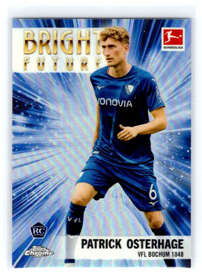 2022-23 TOPPS Chrome Bundesliga Bright Future Patrick Osterhage - VfL Bochum