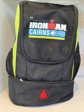 Ironman Cairns Triathlon Backpack Race Drain Spout Padded View Sport Motivation