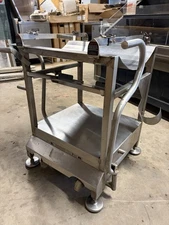 Deli Buddy Rolling Stainless Meat Slicer Caddy Stand Table w/Casters