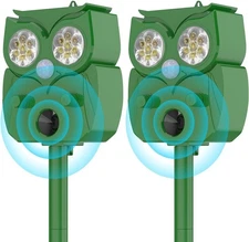 2025 New Solar Ultrasonic Animal Repellent Dog Cat Skunk Deer Raccoon For Garden