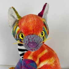 TY Kaleidoscope Rainbow Cat Plush Stuffed Ani...