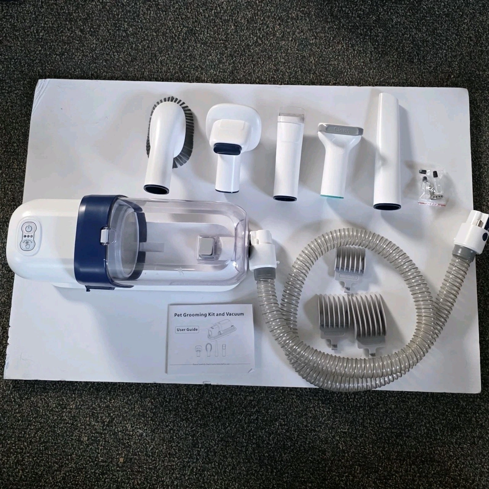 Pet Grooming Vacuum Clipper Set, 5 Attachments, 2.3L 300 Watt Vacuum
Opens in a new window or tab