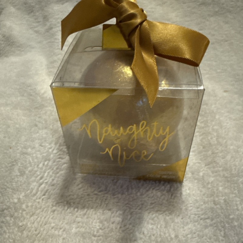 Naughty Or Nice Lavender Scented Bath Bomb W Epson Salt-Surprise Color Inside