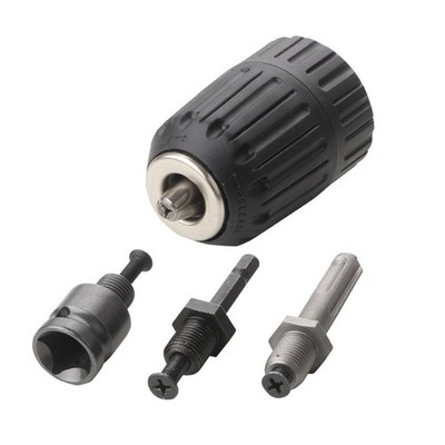 Rotary Hammer Wrench Adapter Kit With 2-13mm Keyless Drill Chuck Adapter zz