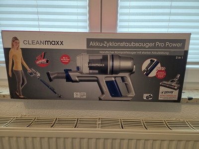 CLEANmaxx Akku Staubsauger, Beutellos, Kabellos mit 2000 mAh Li-lon Akku