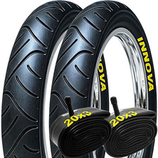 Juego de 2 neumáticos y tubos Fat Bike 20x3,0 - Cuentas de alambre de banda de rodadura direccional todo terreno