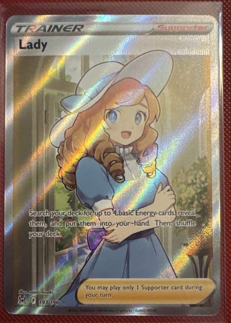Pokémon TCG Lady 193/196 Lost Origin Holo Full Art Ultra Rare NM-M Condition
