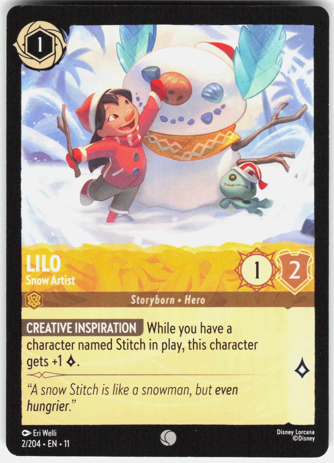 Disney Lorcana #2/204 Lilo (Winterspell)