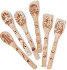 Star War Kitchen Gifts Wooden Spoons For Cooking Utensils Set 6 pcs accessories