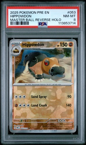 Hippowdon graded PSA 8 for sale on eBay