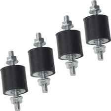 4pcs 25x25mm Rubber Vibration Isolator Mounts with M6 Studs