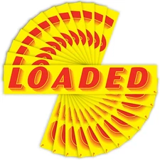 Loaded Windshield Stickers 12 Pack Dealership Advertising Sticker