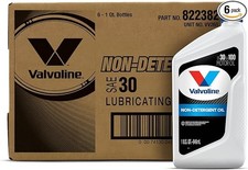 6 Pack Valvoline Daily Protection Non-detergent Sae 30 Conv. Motor Oil 1 Qt