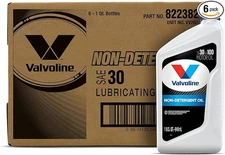 (6 PACK) Valvoline Daily Protection Non-Detergent SAE 30 Conv. Motor Oil 1 QT