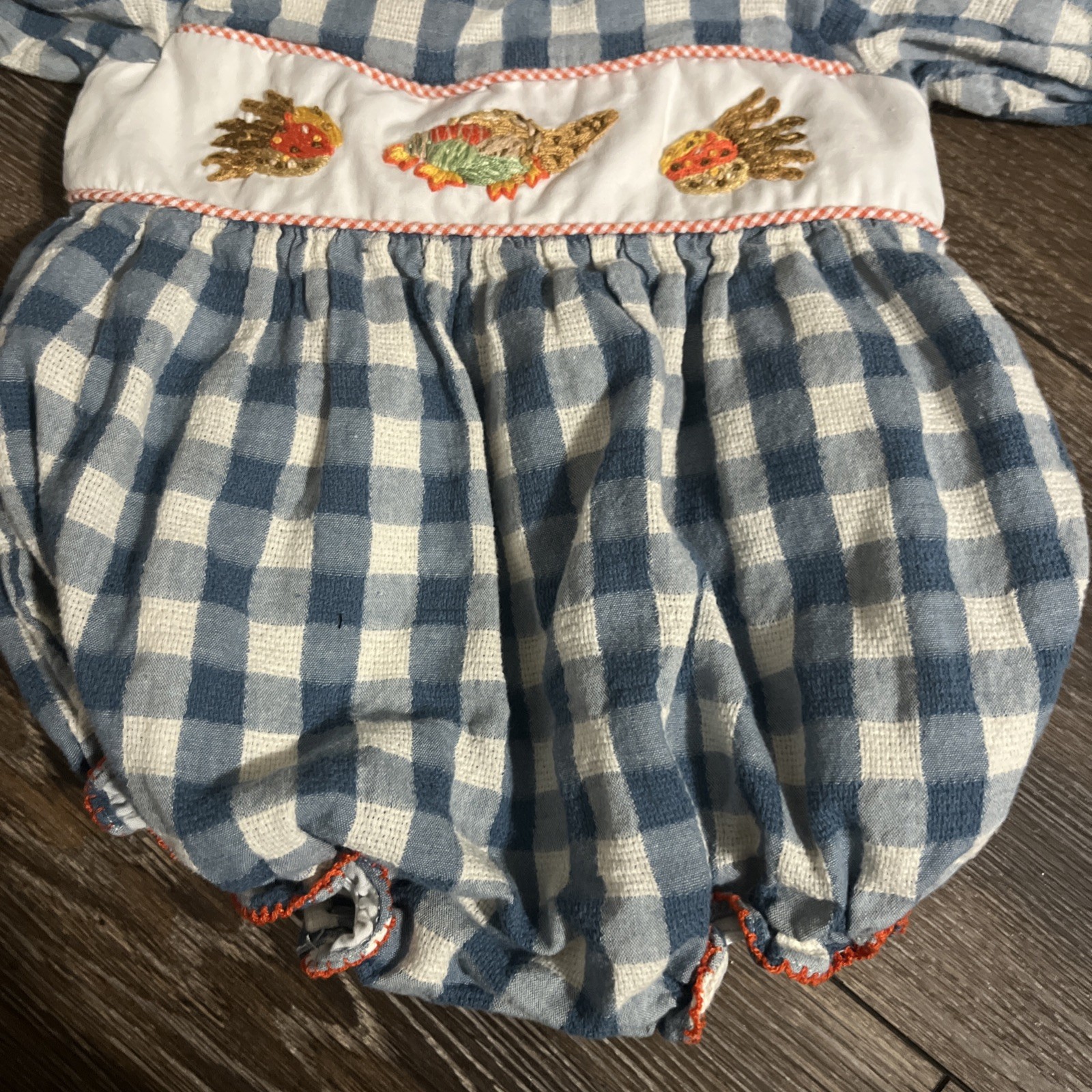 Smockingbird Thanksgiving Cornucopia Embroidered … - image 10