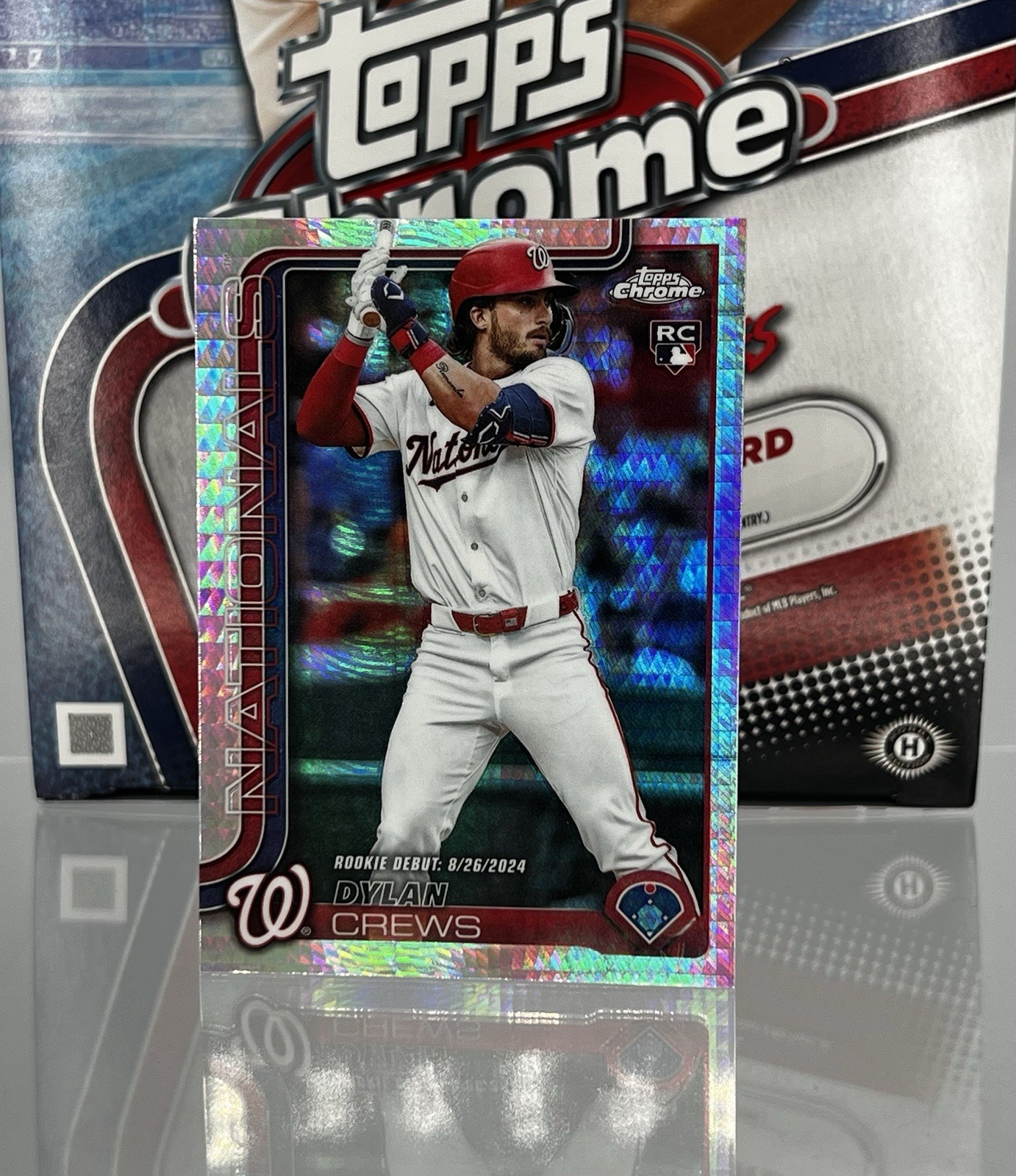 2025 Topps Chrome Update USC190 Dylan Crews Prism Refractor