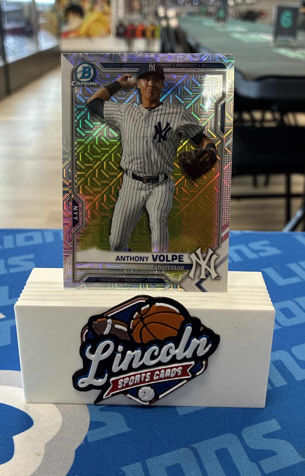 2021 Bowman - Chrome Prospects Anthony Volpe #BCP-85 Mojo Refractor (RC)