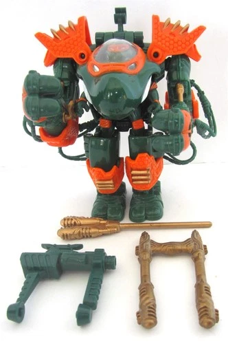 VINTAGE 1996 TMNT NINJA TURTLES MUTA FORCE ROBOTATION MICHAELANGELO W/ ACCESS