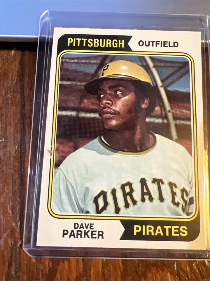 Tarjeta de novato Dave Parker 1974 Topps #252 RC HOF EX Range Surface Issue Pirates Foto 3 de 4