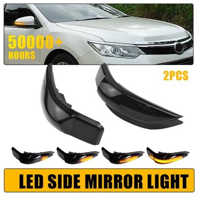FOR 2012-2017 TOYOTA CAMRY SWITCHBACK SIDE MIRROR LED SEQUENTIAL SIGNAL LIGHT
