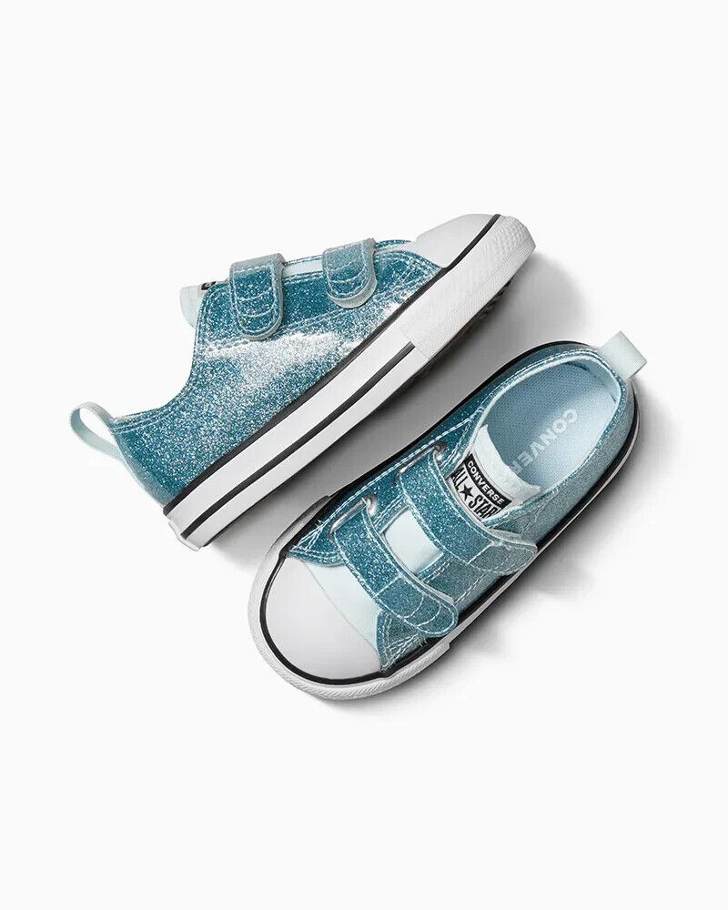 Converse Toddlers All Star 2V Ox Glitter Winter Slay/White A08392C-454 Size 4 thumbnail 4