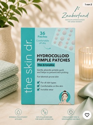 The Skin Dr. 36 Hydrocolloid Acne Pimple Thin Patches Spot Stickers for Face