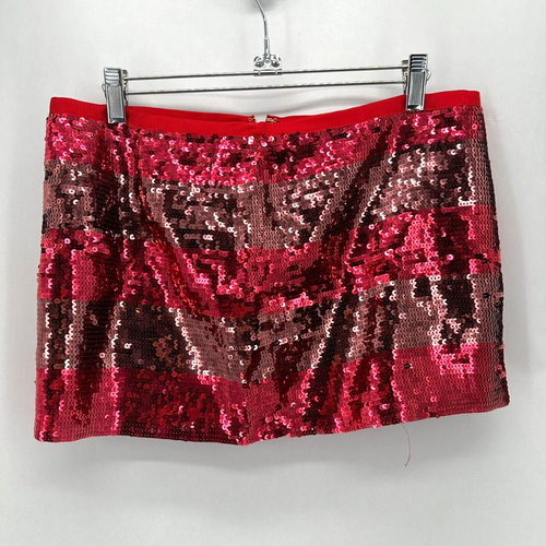 PINK Victorias Secret Sequin Micro Mini Skirt Striped Size S Party Club City NWT - Picture 5 of 7
