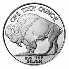 One Ounce Troy 0.999 Silver Round - Buffalo