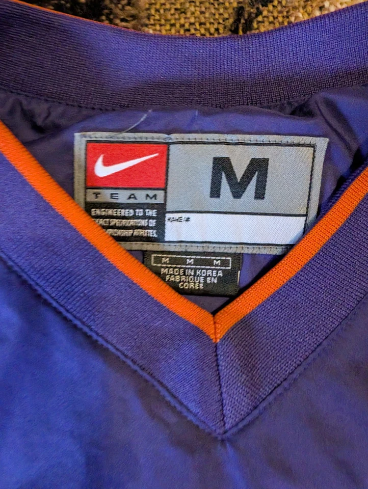 Y2K Nike Clemson Center Swoosh Tigers Windbreaker Pullover Size Medium Purple M - Image 4 of 4