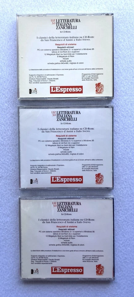 LETTERATURA ITALIANA ZANICHELLI - LIZ 3.0, 6 CD-Rom, s.d. - Immagine 3 di 4