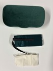 New Authentic Gucci Eyeglasses Case Green Velvet Clamshell Case — photo 2