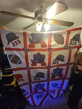queen size handmade antique quilt - alabama  team
