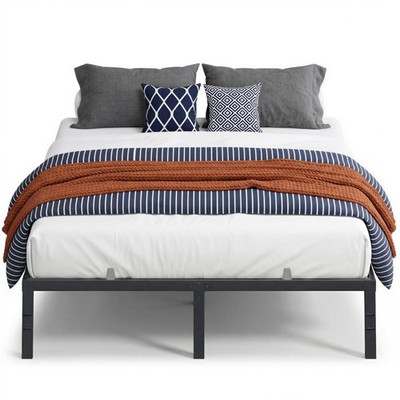 Queen Metal Bed Frame 14 Inches Tall, 1100 lb Weight Capacity, No Spring Need...