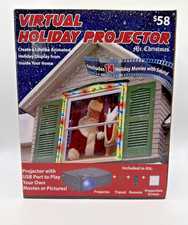 Mr. Christmas Indoor Virtual Holiday Projector 14 Videos Brand New Animatedsound