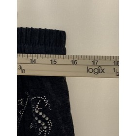 Victoria Secret Pants Sz Medium Rhinestone Logo Knit Joggers New Without Tag