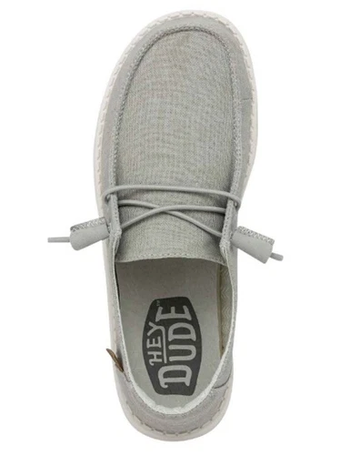 New Adorable Hey Dude Women's Wendy Loafer Comfort Shoes Size 10- Light Grey NWT - Picture 7 of 8