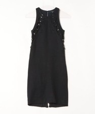 Gucci Frida Giannini SS2010 Lace-up Black Mini Dress Used