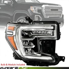 For Gmc Sierra 1500 2019-2022 Full Led Headlight Assembly Led Signal Passenger For Gmc Sierra 1500 2019-2022 Full Led Headlight Assembly Led Signal Passenger