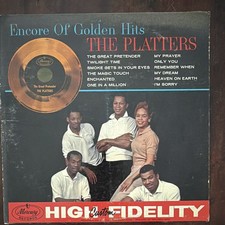 The Platters Encore Of Golden Hits LP Vinyl Mercury Records Pop Mono MG 20472
