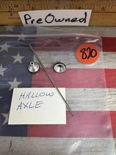 SLOT CAR PARTS: Front Tires / Wheels / Hallow Front Axle  /PreOwned\