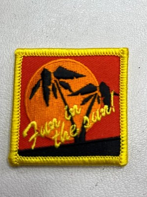 TROPICAL VACATION ''FUN IN THE SUN'' BEACH PALM TREES Patch (Travel & Tourism)T157