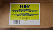 hipp sondennahrung mit Milch Apfel Birne