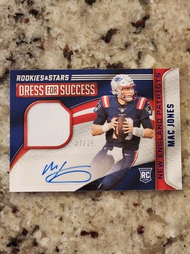 2021 Rookies and Stars MAC JONES Dress for Success Prime RC RPA /25 Rookie Auto